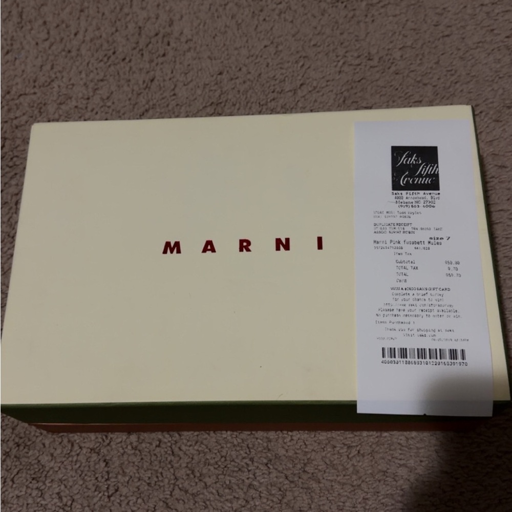 Marni Pink Fussbett mule slides size 7 - Picture 5 of 5